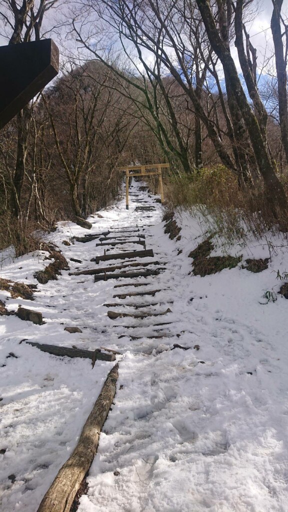 金時山ハイキングコースの雪情報